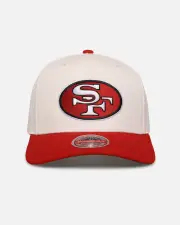 [MITCHELL & NESS] Mitchell & Ness San Francisco 49ers 'Go Team Go' Mvp Snapback Off White/red - Size ONE ONE Off White/Red