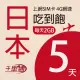 【千里通】日本上網卡5日 10GB上網吃到飽(支援熱點分享 日本網卡 5天10G 4G網速 吃到飽上網SIM卡)