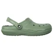 Crocs Unisex Classic Lined Clogs Moss/Multi (US M5/W7-M12)