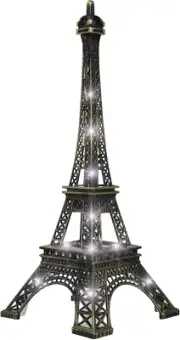 Light up Eiffel Tower LED Night Light Paris Tower Statue Metal Architecture Mode