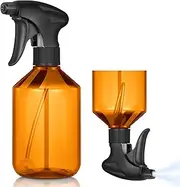 Baderke 2 PCS 360° Spray Bottle, 16 oz Upside Down Spray Bottles, Plastic Spray Bottles is Nice for Plants, Cleaning Solutions, Durable Nozzle w/Fine Mist and Stream Setting (Brown)