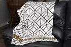 Metropolis Hand Knit Throw Blanket Travertine Modern Urban For Chair Sofa USA