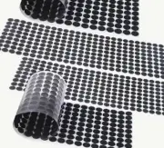 100 Pairs Hook Loop Sticky Dots 10mm Black