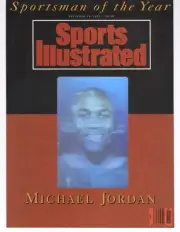 1991 Sports Illustrated Cover: Michael Jordan Sportsman Year Hologram Never Used