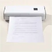 JSEIAJB A4 Portable Thermal Printer Mobile Mini Office Printer Document & No Link No Printing Ribbon Printing