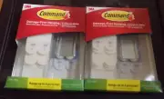 NEW 3M COMMAND DAMAGE FREE HANGING STRIPS LOT OF 2 HOLDS 6 PICTURES EACH