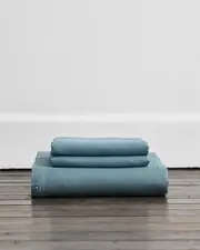 Lagoon 100% French Flax Linen Duvet Cover Set