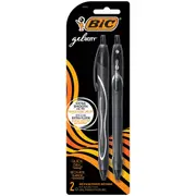 2 Pack BIC Gel-ocity Quick Dry Gel Pens - Black