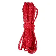 Flat Braided Leather Cord 7mm 5m Dark Red Craft Strip for Jewelry 16.4ft
