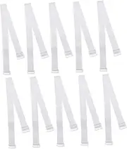 [Holibanna] 10pcs Non-slip Bra Shoulder Straps Invisible Breathable Bra Accessories for Women Elastic Adjustment