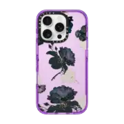 iPhone 16 Pro Impact Case White and Black Floral