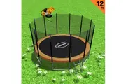 Blizzard 12ft Trampoline Orange with Basketball Set