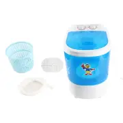 (EU Plug 220V)Portable Small Washing Machine Mini Compact Single Tub Washer US