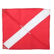 diving flag with removable pole Detachable Dive Flag Portable Warning Diving