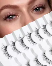 False Lashes Mink Natural Lashes Fluffy Lashes Airy Volume Lashes Natural Look 3