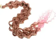 DRESSOOS Curly Synthetic Hair Extensions for Women Deep Wave Bundles Heat Resistant High Temperature Hairpieces Lightweight Comfortable Wavy Hair Extensions Vibrant Color Options