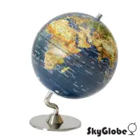 在飛比找momo購物網優惠-【SkyGlobe】5吋衛星原貌金屬底座地球儀(中文版)