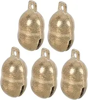 KOCKSHION 5pcs Small Pet Collar Bells DIY Craft Charm Pendants for Dog and Cat Accessories Decorative Pet Bells for Bracelets and Keychains