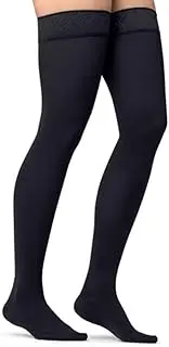 JOBST Maternity Opaque Compression Stockings, 15-20 mmHg, Thigh High, Closed Toe, Anthracite, Small