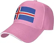 [SSIULUS] Flag of Iceland Casquette Cap Hats,Trucker,Baseball Cap with Snapback,Perfect for Summer,Golf