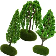 3 Pcs Micro-Landscape Tree Model Trees for Diorama Figurines Projects