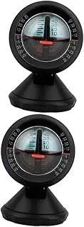 iplusmile Pcs Car Inclinometer Tilt Gauge Level Indicator for Vehicle High Sensitivity Gradient Angle Slope Meter Easy to Read Dashboard Tool