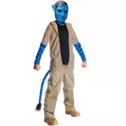Avatar Costume Boys Medium (5-7) Jake Sully Jacket Pants Mask Halloween New
