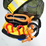 4WD Recovery Kit Snatch Strap Bridle D & Soft Shackle Damper Carry Bag RK811R3