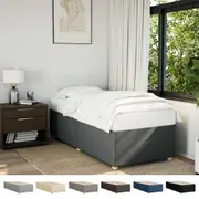 Bed Frame Single Bed Mattress Base Wooden Bedstead 90x190 cm Fabric vidaXL
