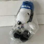 MetLife Snoopy Plush 2014 Winter Olympics Colorful Scarf 7" New in Bag Sealed