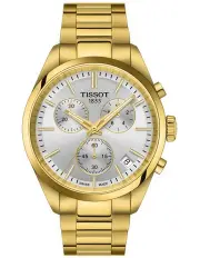 [Tissot] PR 100 Chronograph 40mm T1504173303100 Watch in Gold PVD