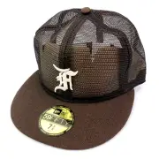 New Era x Fear of God ESSENTIALS 59FIFTY MLB Size 7 3/8 Brown Mesh Fitted Hat