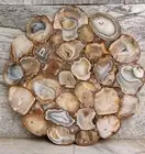 Natural Brown Agate Side Table ,Coffee Table, Corner Table ,Agate Table Top