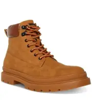 NIB Madden Men's Glixxo Size 9.5 Brown Tan Combat Boots Lace-Up Shoes