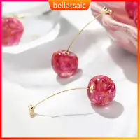 在飛比找蝦皮購物優惠-1Pair Women Resin Cherry Dried