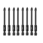 Hex Spear Head Glass Brick Shank 10x 6mm Tile Porcelain Drill Bit Marble Ceramic