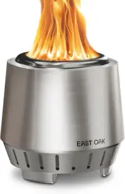Fuoco Smokeless Tabletop Fire Pit | 3-In-1 Ash Pan | Portable Wood & Pellet Fire