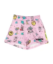 graphic-print track shorts 12,14Y,10Y Pink