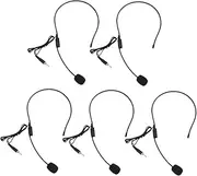TOGEVAL 5pcs Head Microphone Headset Voice Amplifier for Teachers Practical Design for Everyday