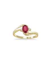 Gem Spark 14K 0.49 ct. tw. Diamond & Ruby Ring