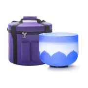 Hye-eun A Note Third Eye Chakra Lotus Indigo 8 in 432 hz Crystal Singing Bowl