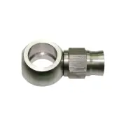 Aeroflow Stainless Steel Straight Banjo Short 11.2mm 7/16" To -3AN PTFE Hose