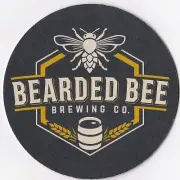 Bearded Bee Brewing Co Beer Coaster Wendell NC
