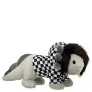Build-A-Bear Workshop Emo Axolotl Axo Stuffed Animal + Check Hoodie & 4 x Shoes