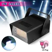 Mini DJ Light Flash Light 24LED Bulb Club Stage Strobe Light Party Disco US Plug