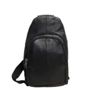 Black Men's Crossbody Sling Bag