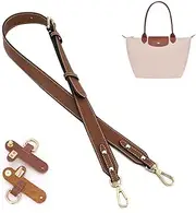 [Gastinsave] Purse Straps Replacement, Handbag Crossbody Shoulder Strap Adjustable for S/M/L Longchamp Bag Women(Deep Brown Gold)