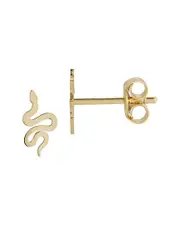 14K Italian Gold Snake Studs