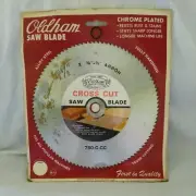 Vintage Oldham Saw Crosscut Saw Blade 7 1/2'' 7.5 " Burt NY USA cross cut