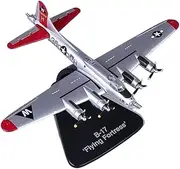 Replica Pre-Build Aircraf Die-Cast Metal1/144 Scale for Classic Bomber B-17 Replica Fighter Military Aircraft Model Collectible Display Collection Gift Display